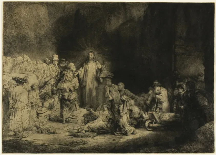 The Hundred Guilder Print, Rembrandt van Rijn