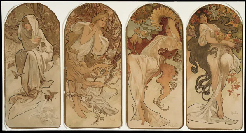 The Seasons, Alphonse Marie Mucha