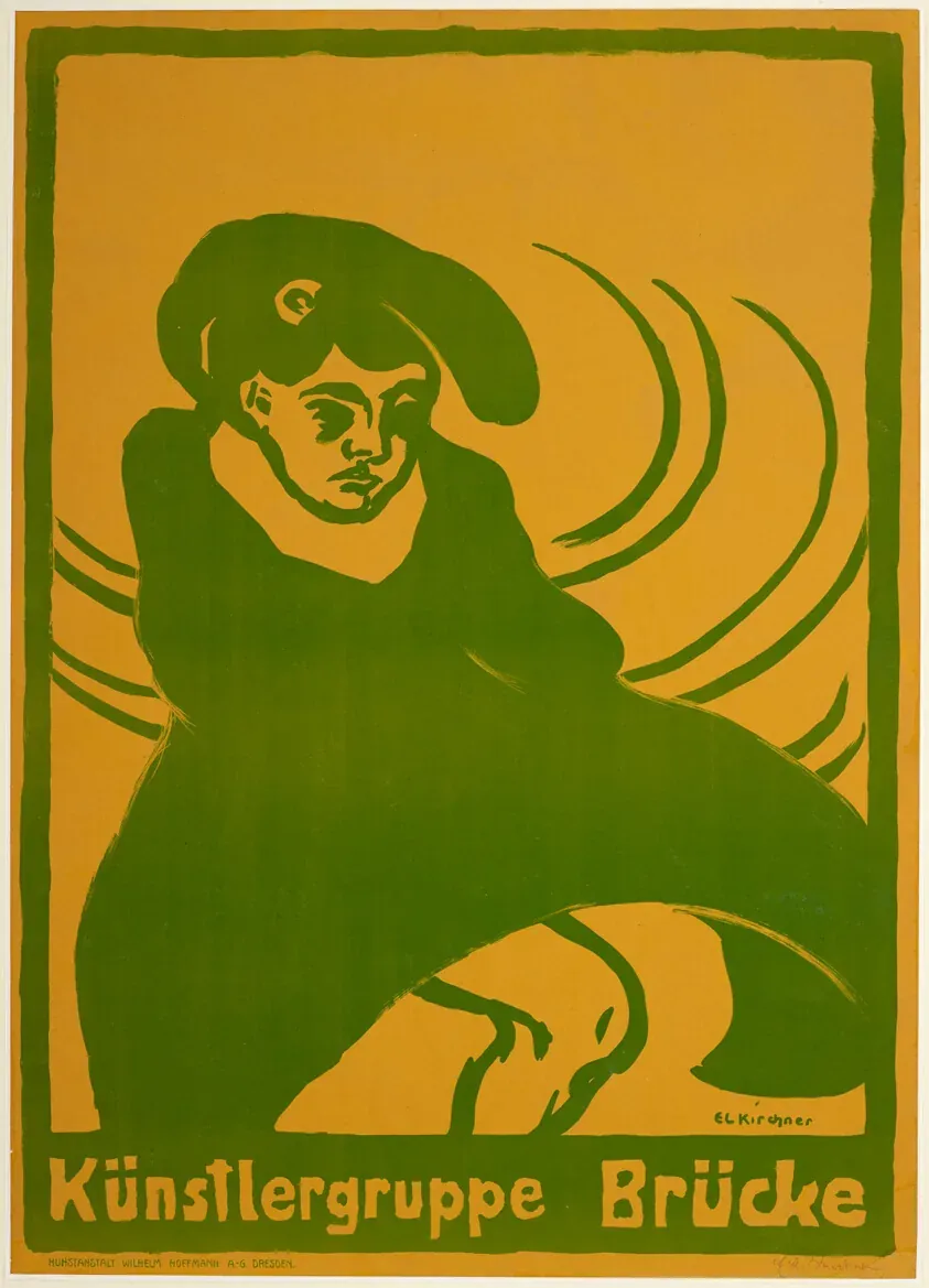 Poster for Die Brücke, Ernst Ludwig Kirchner