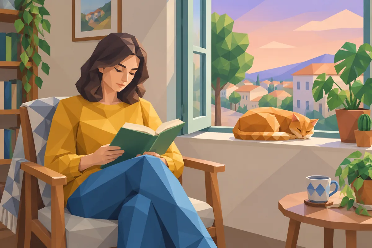 Imagen base transformada al estilo Low poly
