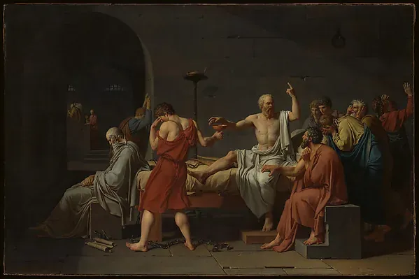 The Death of Socrates, Jacques Louis David