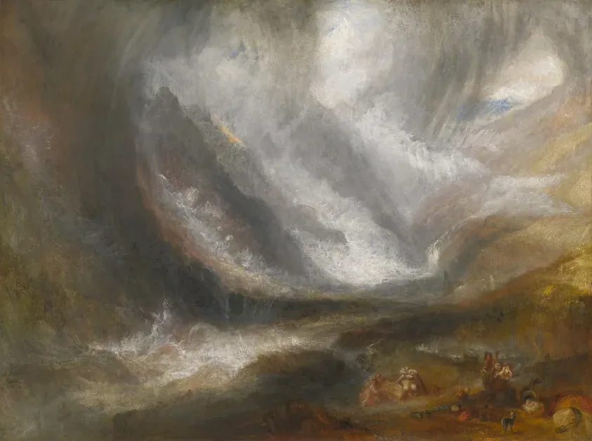Valley of Aosta: Snowstorm, Avalanche, and Thunderstorm, Joseph Mallord William Turner