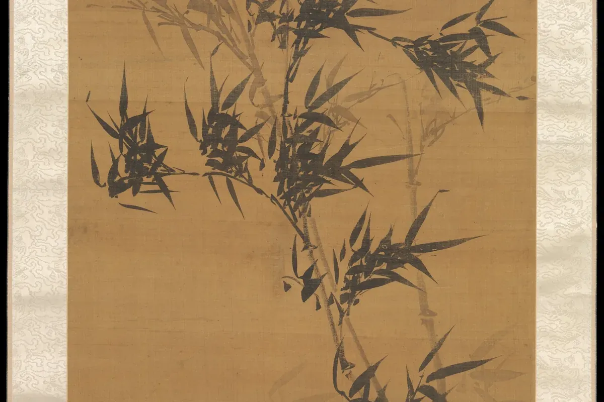 Bamboo in the Wind (detalle), Yi Jeong