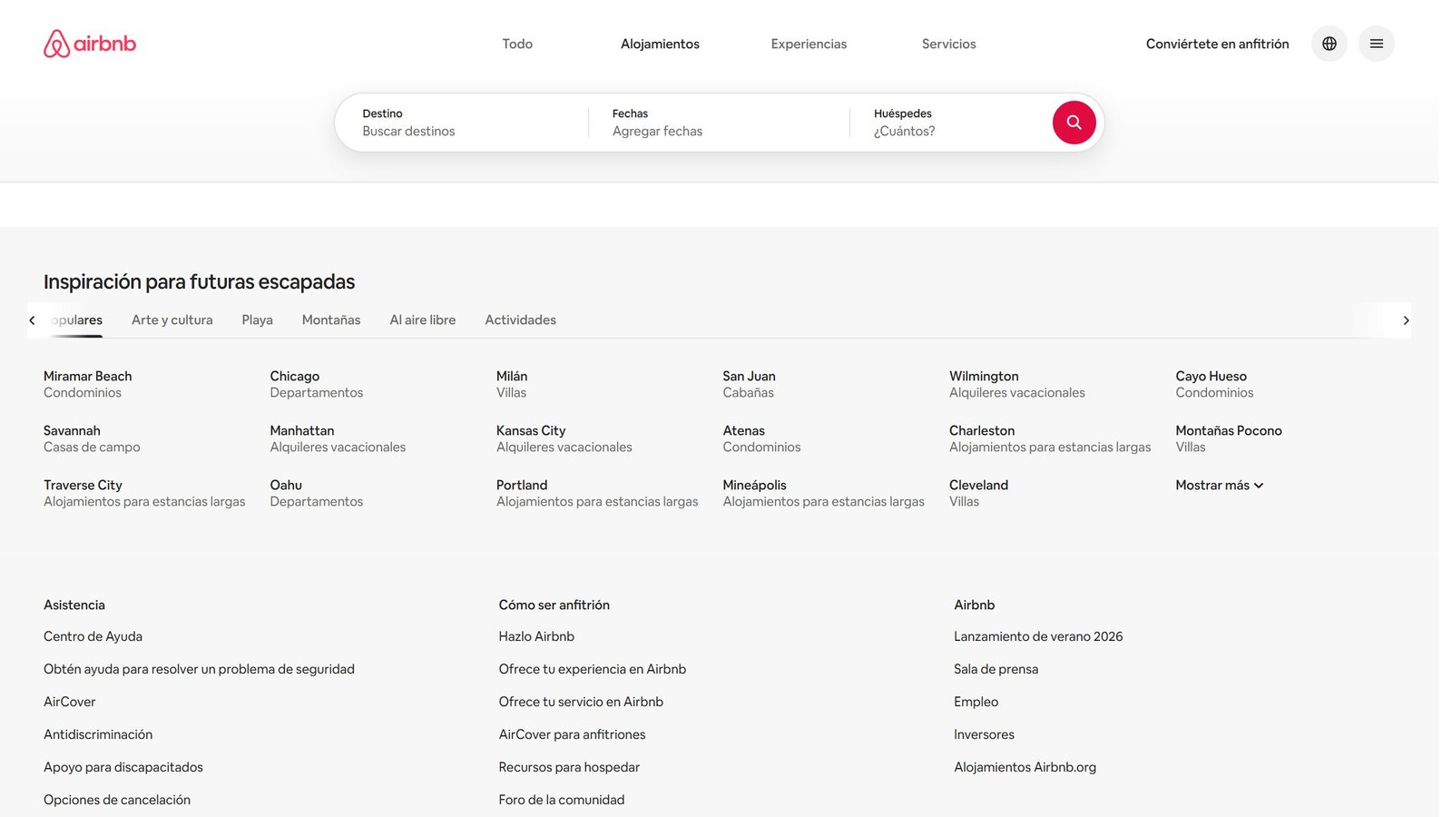 Hero del style guide Airbnb