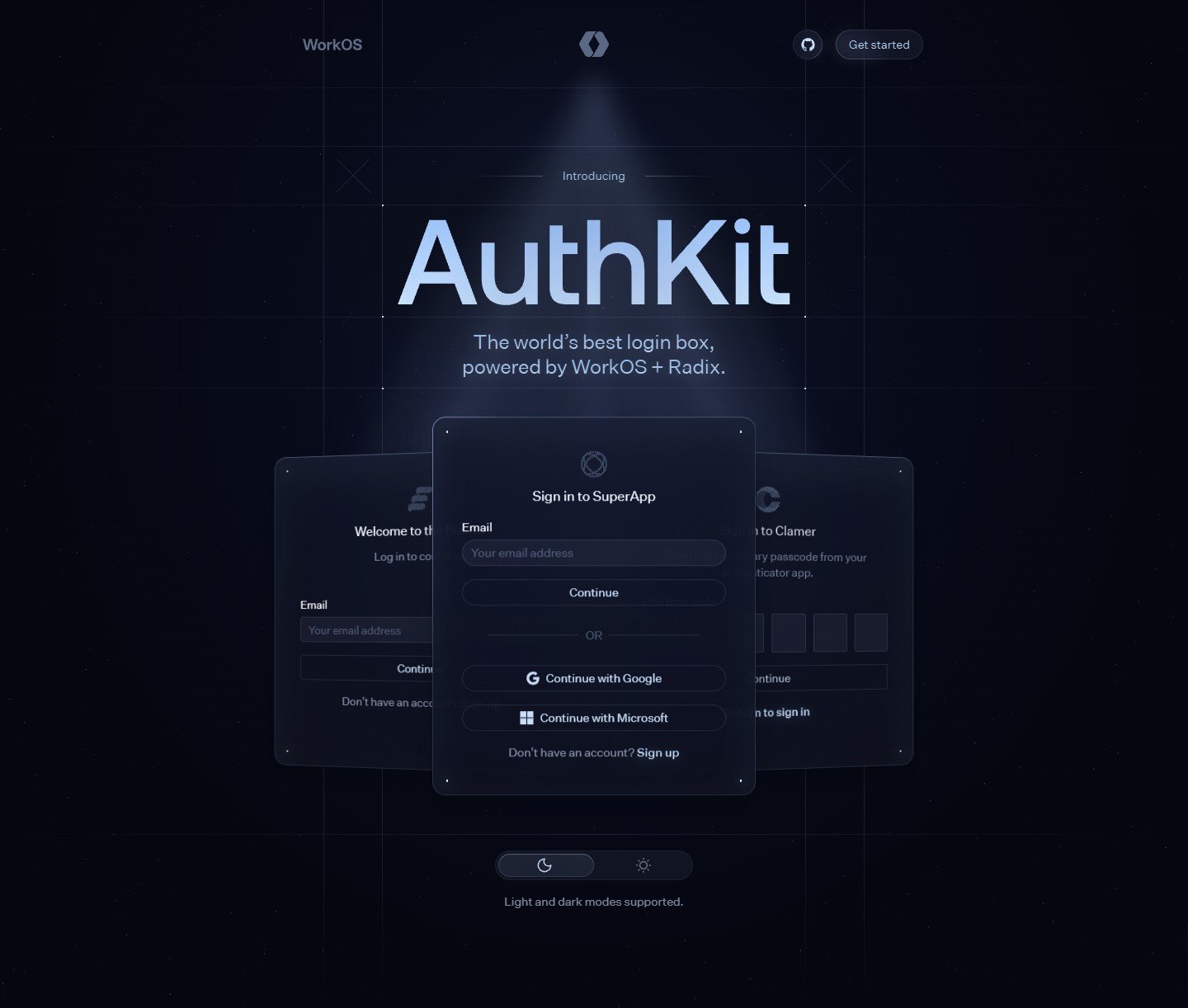 Hero del style guide AuthKit