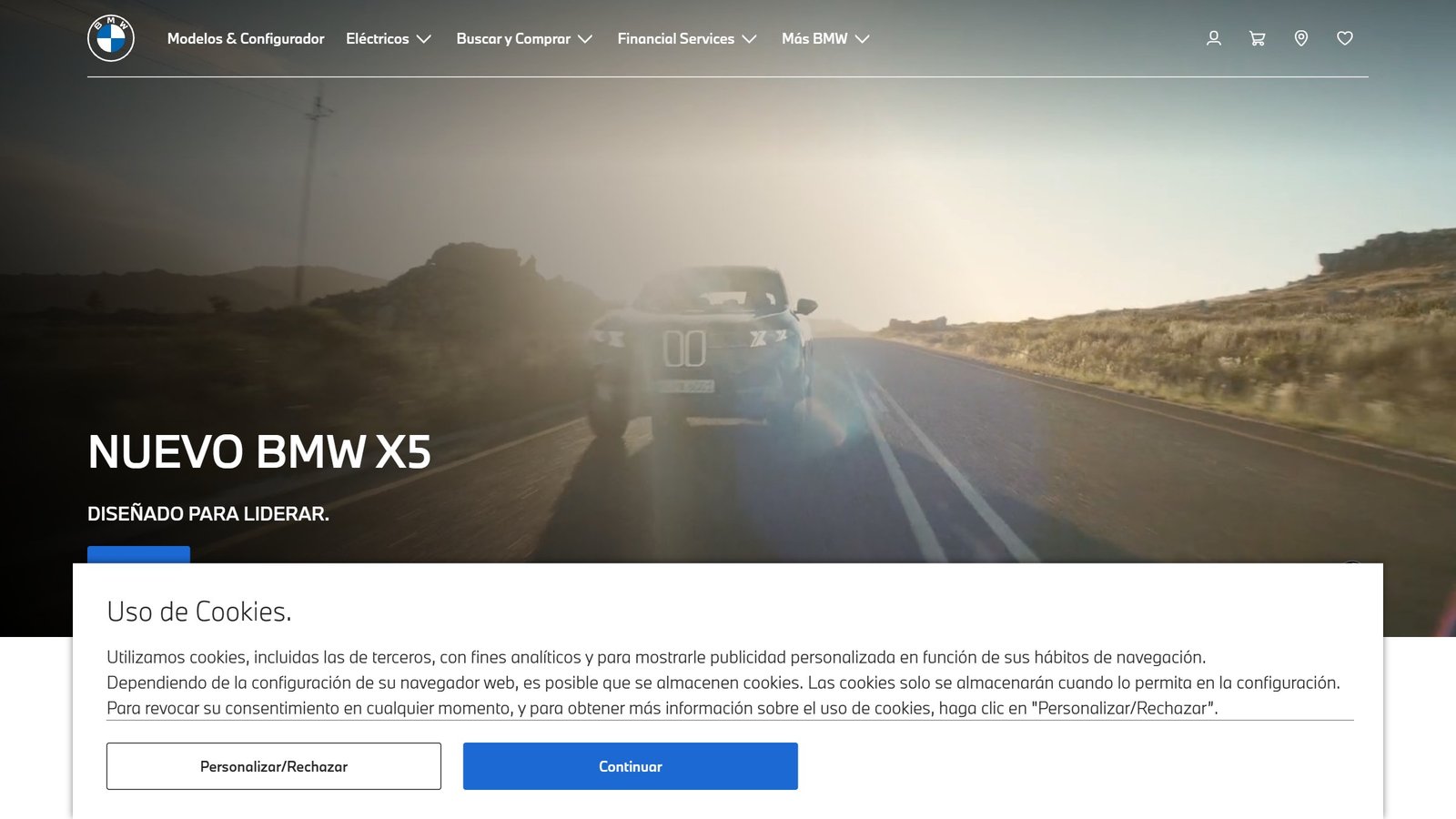Hero del style guide BMW